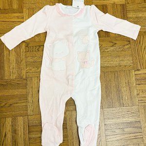 Mayoral baby one piece playsuit, Cat, Pink, 12M